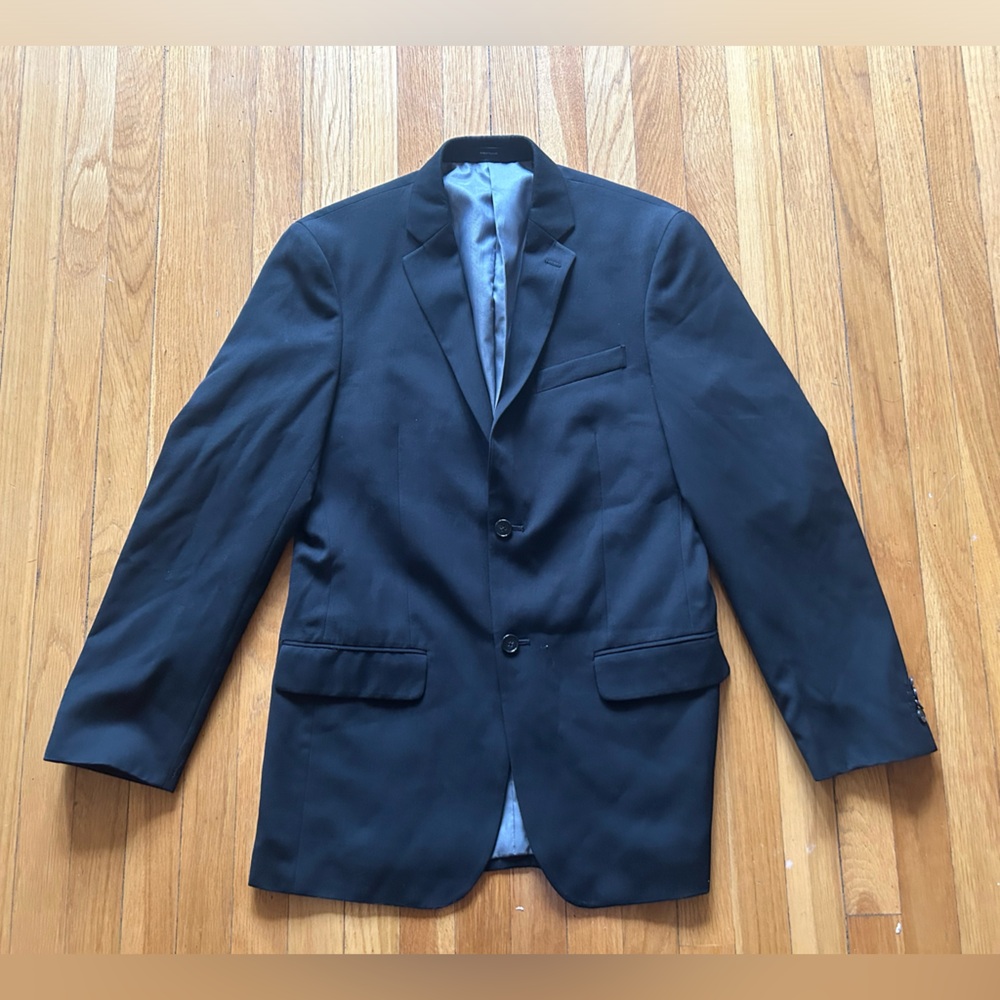 J. Ferrar Men's Black Blazer- 38L